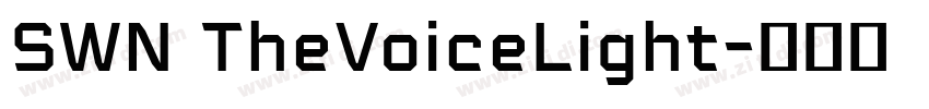 SWN TheVoiceLight字体转换